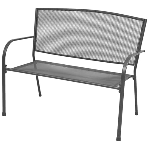 Qnhdfrt Gartenbank 108 cm Anthrazit Stahl Drahtgitter - Robuste Outdoor Sitzbank für Garten, Balkon und Wohnbereich - Modernes Industrial Design mit Witterungsbeständigkeit Qnhdfrt Gartenbank 108 cm Anthrazit Stahl Drahtgitter - Robuste Outdoor Sitzbank für Garten, Balkon und Wohnbereich - Modernes Industrial Design mit Witterungsbeständigkeit von Qnhdfrt