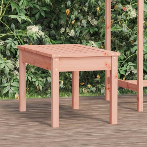Qnhdfrt Gartenbank Massivholz Douglasie Outdoor Balkon Terrasse 80x44x45 cm Sitzbank für Garten Park Camping Lounge von Qnhdfrt