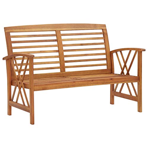 Qnhdfrt Gartenbank Outdoor 119 cm Massivholz Akazie Robuste Sitzbank für Garten Balkon Terrasse mit Ölfinish Qnhdfrt Gartenbank Outdoor 119 cm Massivholz Akazie Robuste Sitzbank für Garten Balkon Terrasse mit Ölfinish von Qnhdfrt