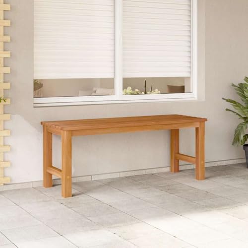 Qnhdfrt Gartenbank Outdoor Massivholz Teak 114 cm Bank für Garten Balkon Terrasse Langlebige Sitzbank mit glatter Oberfläche Qnhdfrt Gartenbank Outdoor Massivholz Teak 114 cm Bank für Garten Balkon Terrasse Langlebige Sitzbank mit glatter Oberfläche von Qnhdfrt