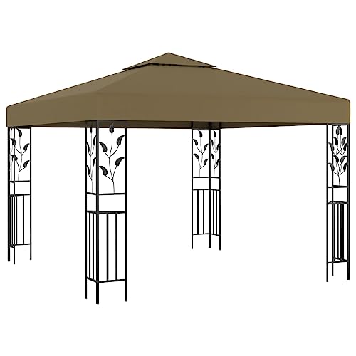 Qnhdfrt Gartenpavillon 3x3 m Taupe Robuste Stahlkonstruktion mit Pulverbeschichtung UV-beständiges Polyesterdach für Garten Partyzelt und Grillüberdachung Qnhdfrt Gartenpavillon 3x3 m Taupe Robuste Stahlkonstruktion mit Pulverbeschichtung UV-beständiges Polyesterdach für Garten Partyzelt und Grillüberdachung von Qnhdfrt