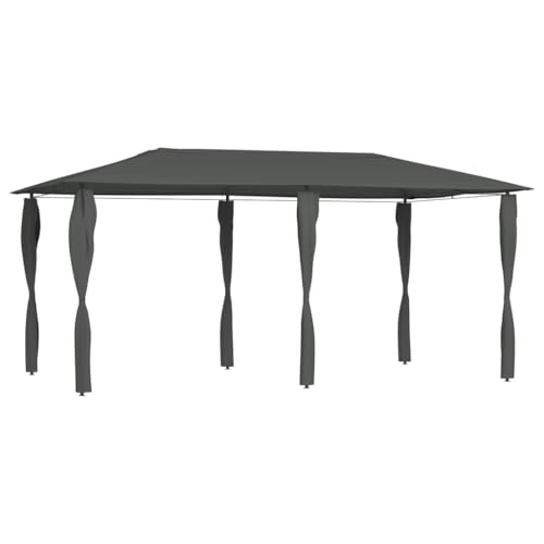 Qnhdfrt Gartenpavillon Anthrazit 2,98 x 5,3 x 2,59 m mit Stahlkonstruktion und 160 g/m² Dachgewebe Robuster Shelter für Garten Partyzelt und Outdoor Events Qnhdfrt Gartenpavillon Anthrazit 2,98 x 5,3 x 2,59 m mit Stahlkonstruktion und 160 g/m² Dachgewebe Robuster Shelter für Garten Partyzelt und Outdoor Events von Qnhdfrt