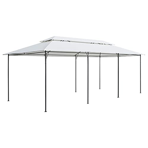 Qnhdfrt Gartenpavillon Weiß 600x298x270 cm Robuster Partyzelt mit Stahlrohrrahmen und UV-beständigem Polyesterdach für Outdoor-Events Gartenpartys und Grillabende Qnhdfrt Gartenpavillon Weiß 600x298x270 cm Robuster Partyzelt mit Stahlrohrrahmen und UV-beständigem Polyesterdach für Outdoor-Events Gartenpartys und Grillabende von Qnhdfrt