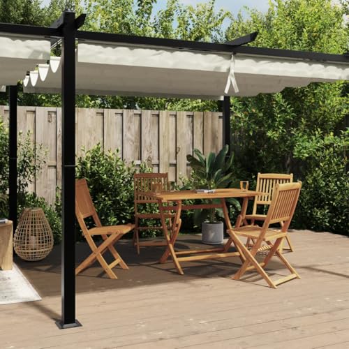 Qnhdfrt Gartenpavillon mit Ausziehbarem Dach 3x6 m Anthrazit Aluminium Rahmen Creme Markisenstoff Wasser- und UV-beständig für Garten Party Camping Qnhdfrt Gartenpavillon mit Ausziehbarem Dach 3x6 m Anthrazit Aluminium Rahmen Creme Markisenstoff Wasser- und UV-beständig für Garten Party Camping von Qnhdfrt