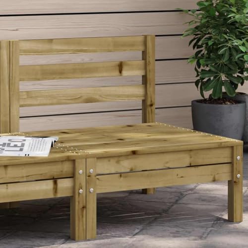 Qnhdfrt Gartensofa aus kesseldruckimprägniertem Kiefernholz Outdoor Sofa Lounge mit Latten-Design Bequeme Rückenlehne Modulares Design für Terrasse Garten und Balkon Qnhdfrt Gartensofa aus kesseldruckimprägniertem Kiefernholz Outdoor Sofa Lounge mit Latten-Design Bequeme Rückenlehne Modulares Design für Terrasse Garten und Balkon von Qnhdfrt