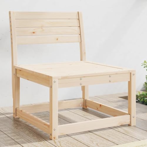 Qnhdfrt Gartensofa aus massivem Kiefernholz Outdoor Sofa Lounge Set für Garten Terrasse Balkon mit modularer Anordnung von Qnhdfrt