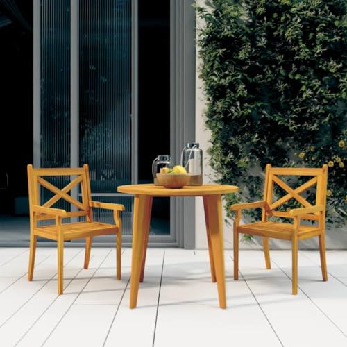 Qnhdfrt Gartenstühle 2er Set Massivholz Akazie mit Armlehnen für Garten Terrasse Balkon Outdoor Esszimmerstühle Robustes Design und Langlebigkeit Qnhdfrt Gartenstühle 2er Set Massivholz Akazie mit Armlehnen für Garten Terrasse Balkon Outdoor Esszimmerstühle Robustes Design und Langlebigkeit von Qnhdfrt
