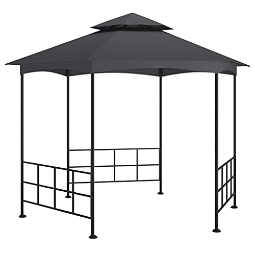 Qnhdfrt Gartenzelt Pavillon mit Seitenwänden 3.1x2.7 m Anthrazit Robuste Stahlkonstruktion für Outdoor Events Schutz vor Sonne und Regen für Garten Camping und Grillpartys Qnhdfrt Gartenzelt Pavillon mit Seitenwänden 3.1x2.7 m Anthrazit Robuste Stahlkonstruktion für Outdoor Events Schutz vor Sonne und Regen für Garten Camping und Grillpartys von Qnhdfrt