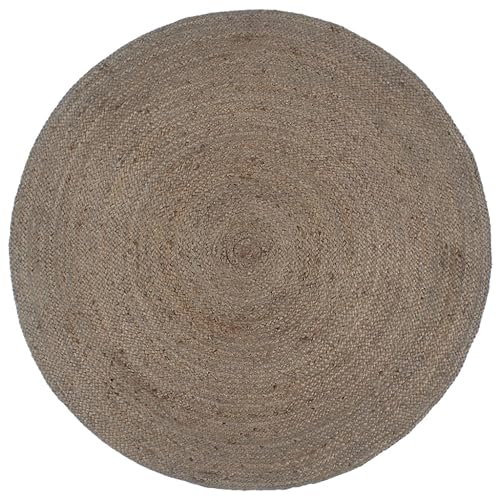 Qnhdfrt Geflochtener Juteteppich Grau 240 cm Handgefertigt Natürliche Optik für Wohnzimmer Schlafzimmer und Flur Qnhdfrt Geflochtener Juteteppich Grau 240 cm Handgefertigt Natürliche Optik für Wohnzimmer Schlafzimmer und Flur von Qnhdfrt