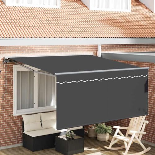 Qnhdfrt Gelenkarmmarkise Grau Anthrazit 350x250 cm mit robustem Gewebe und pulverbeschichtetem Aluminiumrahmen Modernes Design und Langlebigkeit für Terrasse Balkon und Garten Qnhdfrt Gelenkarmmarkise Grau Anthrazit 350x250 cm mit robustem Gewebe und pulverbeschichtetem Aluminiumrahmen Modernes Design und Langlebigkeit für Terrasse Balkon und Garten von Qnhdfrt