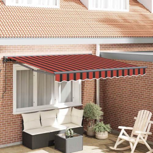 Qnhdfrt Gelenkarmmarkise Orange Braun 300x250 cm ausziehbar mit Fernbedienung Robuster UV Schutz Sonnenschutz für Balkon Terrasse und Garten Qnhdfrt Gelenkarmmarkise Orange Braun 300x250 cm ausziehbar mit Fernbedienung Robuster UV Schutz Sonnenschutz für Balkon Terrasse und Garten von Qnhdfrt