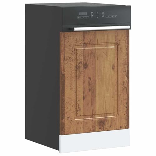 Qnhdfrt Geschirrspülerblende Holzwerkstoff Altholz-Optik 45x67cm Küchenschrank Front Schutzblech für Spülmaschinen von Qnhdfrt