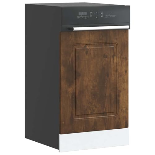 Qnhdfrt Geschirrspülerblende Kalmar in Räuchereiche Holzwerkstoff 45x1,5x67 cm Robust Küchenschrank Blende Einfach zu Reinigen Zeitloses Design für Kücheneinrichtung von Qnhdfrt