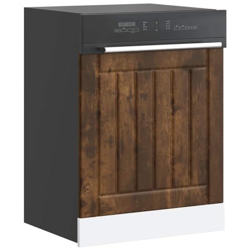 Qnhdfrt Geschirrspülerblende Lucca Räuchereiche Holzwerkstoff 60x1,5x67 cm Küchenschrank Schutz für Spülmaschine Zeitloses Design für Kücheneinrichtung von Qnhdfrt