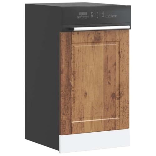 Qnhdfrt Geschirrspülerblende Porto Altholz-Optik 45x1,5x67 cm Küchenschrank Front Schutz Robust Langlebig Pflegeleicht für Geschirrspüler in Küche von Qnhdfrt