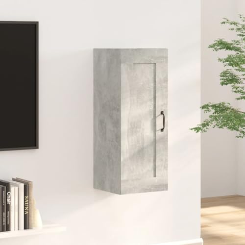 Qnhdfrt Hängeschrank Betongrau Wandschrank Klein 35x34x90 cm Holzwerkstoff Moderner Aufbewahrungsschrank für Wohnzimmer Schlafzimmer Qnhdfrt Hängeschrank Betongrau Wandschrank Klein 35x34x90 cm Holzwerkstoff Moderner Aufbewahrungsschrank für Wohnzimmer Schlafzimmer von Qnhdfrt