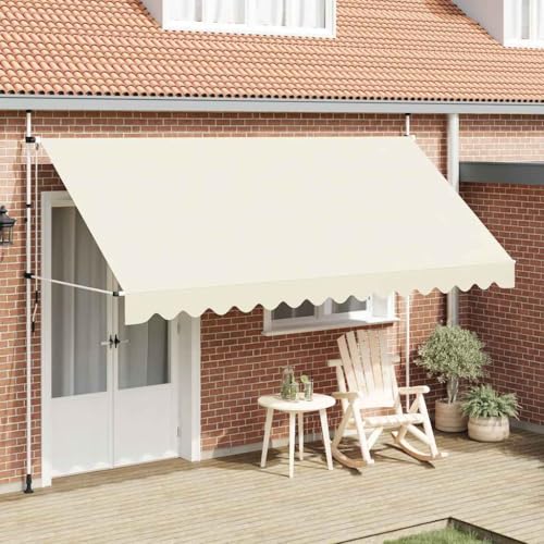 Qnhdfrt Handbetriebene Klemmmarkise Ausziehbar 400 cm Cremeweiß für Balkon Terrasse Fenster mit Stahlrahmen und Kurbel Qnhdfrt Handbetriebene Klemmmarkise Ausziehbar 400 cm Cremeweiß für Balkon Terrasse Fenster mit Stahlrahmen und Kurbel von Qnhdfrt