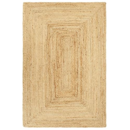 Qnhdfrt Handgefertigter Juteteppich 200x300 cm Natürlich Rustikal Strapazierfähig für Wohnzimmer Schlafzimmer und Flur Qnhdfrt Handgefertigter Juteteppich 200x300 cm Natürlich Rustikal Strapazierfähig für Wohnzimmer Schlafzimmer und Flur von Qnhdfrt