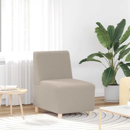 Qnhdfrt Hellgrauer Sessel ohne Armlehnen 55 cm Stoff in Lammwolloptik Komfortables Relaxmöbel für Wohnzimmer Schlafzimmer und Balkon Qnhdfrt Hellgrauer Sessel ohne Armlehnen 55 cm Stoff in Lammwolloptik Komfortables Relaxmöbel für Wohnzimmer Schlafzimmer und Balkon von Qnhdfrt