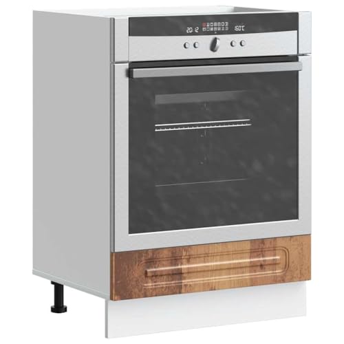 Qnhdfrt Herdumbauschrank Altholz-Optik Holzwerkstoff 60x46x81.5cm Küchenschrank mit verstellbaren Füßen großer Stauraum für Ofen Mikrowelle platzsparend kleine Küchen Qnhdfrt Herdumbauschrank Altholz-Optik Holzwerkstoff 60x46x81.5cm Küchenschrank mit verstellbaren Füßen großer Stauraum für Ofen Mikrowelle platzsparend kleine Küchen von Qnhdfrt
