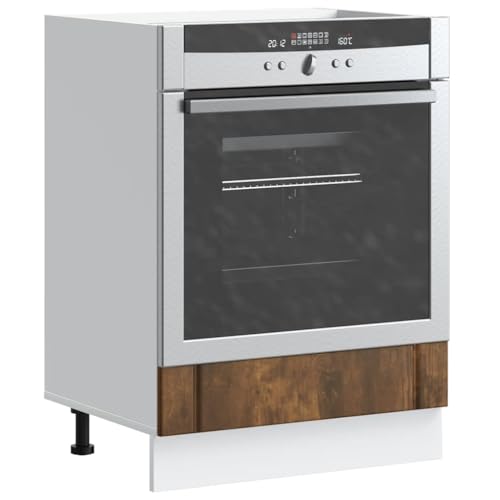 Qnhdfrt Herdumbauschrank Lucca Räuchereiche Holzwerkstoff Küchenschrank mit großem Stauraum und verstellbaren Füßen 60x46x81,5 cm für Ofen und Mikrowelle in kompakten Küchen Qnhdfrt Herdumbauschrank Lucca Räuchereiche Holzwerkstoff Küchenschrank mit großem Stauraum und verstellbaren Füßen 60x46x81,5 cm für Ofen und Mikrowelle in kompakten Küchen von Qnhdfrt