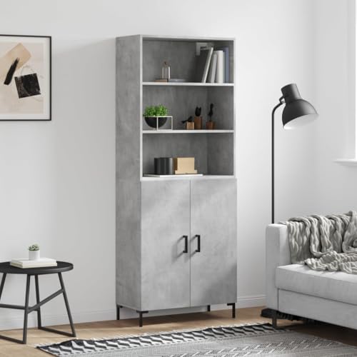Qnhdfrt Highboard Betongrau 180 cm Holzwerkstoff Sideboard mit Aufsatz Schrank für Wohnzimmer Küche Flur Modernes Design Stauraum Qnhdfrt Highboard Betongrau 180 cm Holzwerkstoff Sideboard mit Aufsatz Schrank für Wohnzimmer Küche Flur Modernes Design Stauraum von Qnhdfrt