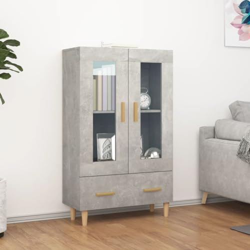 Qnhdfrt Highboard Betongrau aus Holzwerkstoff mit Stauraum 70x31x115 cm Modernes Sideboard für Wohnzimmer und Flur Qnhdfrt Highboard Betongrau aus Holzwerkstoff mit Stauraum 70x31x115 cm Modernes Sideboard für Wohnzimmer und Flur von Qnhdfrt