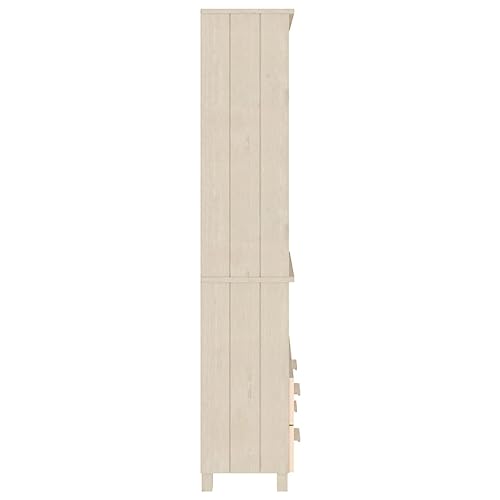 Qnhdfrt Highboard HAMAR Massivholz Kiefer Honigbraun 85x35x180 cm Landhausstil Sideboard mit Schubladen für Wohnzimmer Flur Küche Qnhdfrt Highboard HAMAR Massivholz Kiefer Honigbraun 85x35x180 cm Landhausstil Sideboard mit Schubladen für Wohnzimmer Flur Küche von Qnhdfrt