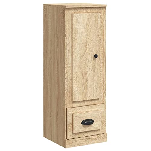 Qnhdfrt Highboard Schrank Sideboard aus Holzwerkstoff im Landhausstil Sonoma-Eiche 36x35,5x103,5 cm mit viel Stauraum für Wohnzimmer Flur und Küchenbereich Qnhdfrt Highboard Schrank Sideboard aus Holzwerkstoff im Landhausstil Sonoma-Eiche 36x35,5x103,5 cm mit viel Stauraum für Wohnzimmer Flur und Küchenbereich von Qnhdfrt