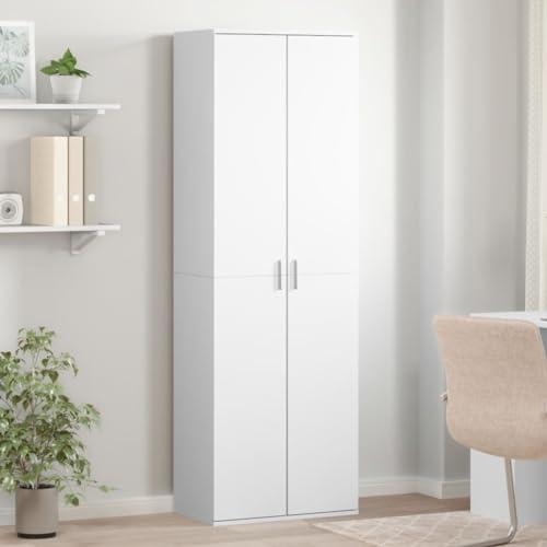 Qnhdfrt Highboard Schrank Weiß Holzwerkstoff 60x35x180 cm Modern Elegant mit Großem Stauraum für Wohnzimmer Schlafzimmer Qnhdfrt Highboard Schrank Weiß Holzwerkstoff 60x35x180 cm Modern Elegant mit Großem Stauraum für Wohnzimmer Schlafzimmer von Qnhdfrt