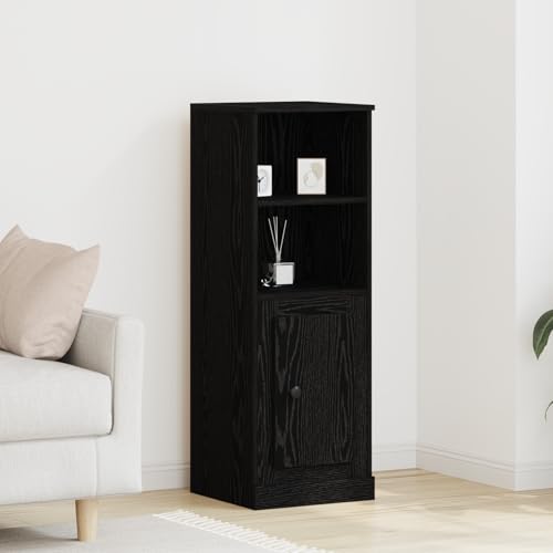 Qnhdfrt Highboard Schwarz Eiche MDF Schrank 36x35,5x103,5 cm Modernes Design mit Viel Stauraum für Wohnzimmer Küche und Flur Qnhdfrt Highboard Schwarz Eiche MDF Schrank 36x35,5x103,5 cm Modernes Design mit Viel Stauraum für Wohnzimmer Küche und Flur von Qnhdfrt