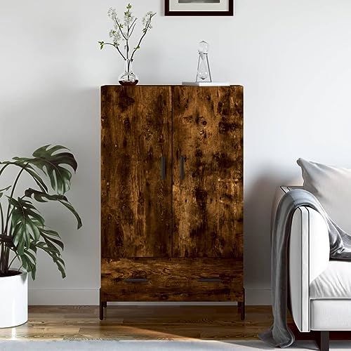 Qnhdfrt Highboard Sideboard Schrank Räuchereiche 69,5x31x115 cm Holzwerkstoff Metallbeine Modern für Wohnzimmer Küche Flur Qnhdfrt Highboard Sideboard Schrank Räuchereiche 69,5x31x115 cm Holzwerkstoff Metallbeine Modern für Wohnzimmer Küche Flur von Qnhdfrt