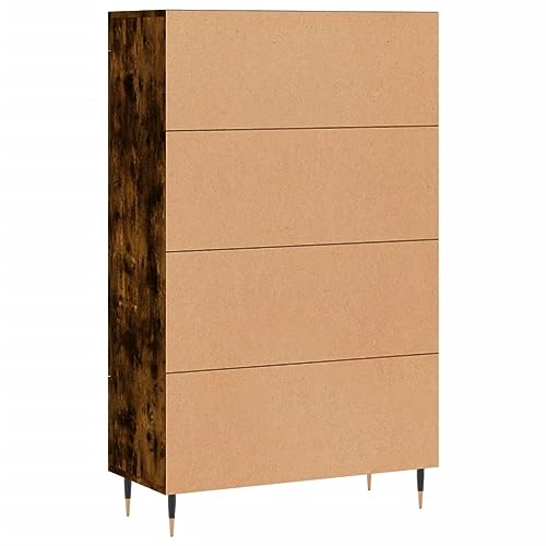 Qnhdfrt Highboard Sideboard Schrank Räuchereiche 69,5x31x115 cm Modernes Design Holzwerkstoff Metallbeine mit Glas für Wohnzimmer Küche Flur Qnhdfrt Highboard Sideboard Schrank Räuchereiche 69,5x31x115 cm Modernes Design Holzwerkstoff Metallbeine mit Glas für Wohnzimmer Küche Flur von Qnhdfrt