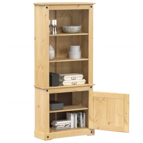 Qnhdfrt Highboard aus Massivholz Kiefer 74x38x170 cm Sideboard mit Honigwachs-Finish Stauraum Möbel für Wohnzimmer Flur Landhausstil Qnhdfrt Highboard aus Massivholz Kiefer 74x38x170 cm Sideboard mit Honigwachs-Finish Stauraum Möbel für Wohnzimmer Flur Landhausstil von Qnhdfrt