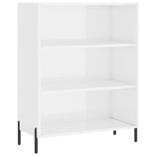Qnhdfrt Highboard in Weiß 69,5x32,5x180 cm mit Metallbeinen Modernes Design für Wohnzimmer und Flur als Stauraumlösung Qnhdfrt Highboard in Weiß 69,5x32,5x180 cm mit Metallbeinen Modernes Design für Wohnzimmer und Flur als Stauraumlösung von Qnhdfrt