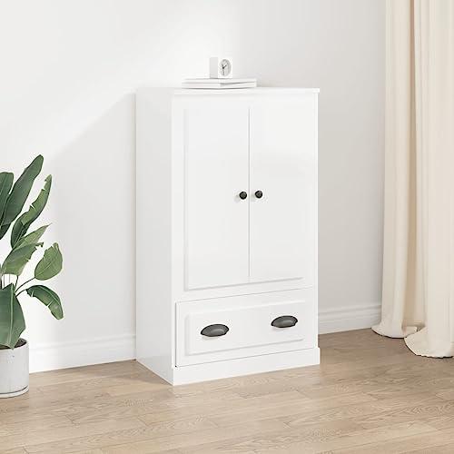 Qnhdfrt Hochglanz-Weiß Highboard Schrank aus Holzwerkstoff 60x35,5x103,5 cm mit Zeitlosem Design und Viel Stauraum für Wohnzimmer Küche Flur Qnhdfrt Hochglanz-Weiß Highboard Schrank aus Holzwerkstoff 60x35,5x103,5 cm mit Zeitlosem Design und Viel Stauraum für Wohnzimmer Küche Flur von Qnhdfrt