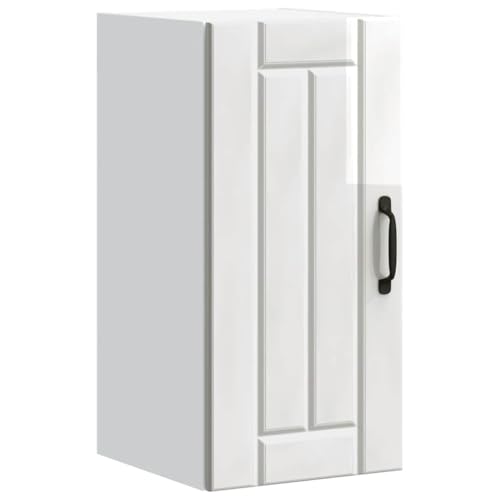 Qnhdfrt Hochglanz-Weißer Küchenschrank Hängeschrank aus Holzwerkstoff 30 x 31 x 60 cm Wandmontage für Platzoptimierung und Stauraum Qnhdfrt Hochglanz-Weißer Küchenschrank Hängeschrank aus Holzwerkstoff 30 x 31 x 60 cm Wandmontage für Platzoptimierung und Stauraum von Qnhdfrt