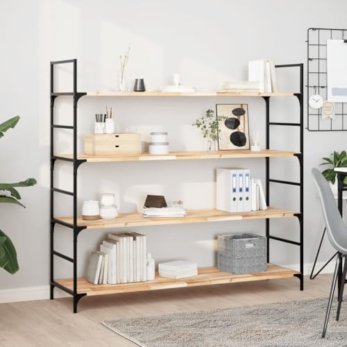 Qnhdfrt Holzwandregal Schwebend 2er Set 160x40x2 cm Massive Akazie Unbehandelt Modernes Design Robuste Bad Küche Bücherregal für Living Room Bedroom Home Office von Qnhdfrt