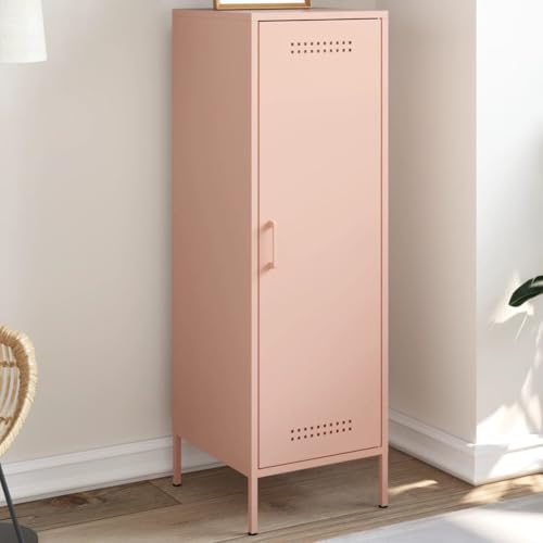 Qnhdfrt Industrial Highboard aus Stahl in Rosa 36x39x113 cm Schmaler Schrank mit 3 Fächern für Wohnzimmer Schlafzimmer Robust und Langlebig Möbel Qnhdfrt Industrial Highboard aus Stahl in Rosa 36x39x113 cm Schmaler Schrank mit 3 Fächern für Wohnzimmer Schlafzimmer Robust und Langlebig Möbel von Qnhdfrt
