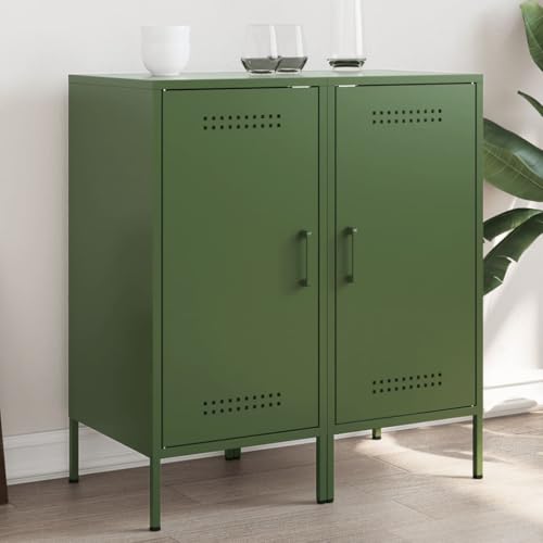 Qnhdfrt Industrial Sideboard Olivgrün 2 Stück Stahl Schrank Stauraum 36x39x79 cm für Wohnzimmer Schlafzimmer Küche Qnhdfrt Industrial Sideboard Olivgrün 2 Stück Stahl Schrank Stauraum 36x39x79 cm für Wohnzimmer Schlafzimmer Küche von Qnhdfrt