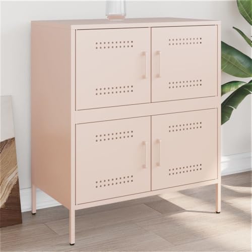 Qnhdfrt Industrial Sideboard Rosa Stahl Wohnzimmerschrank Schlafzimmermöbel 68x39x79 cm mit 4 Fächern und Tür Qnhdfrt Industrial Sideboard Rosa Stahl Wohnzimmerschrank Schlafzimmermöbel 68x39x79 cm mit 4 Fächern und Tür von Qnhdfrt