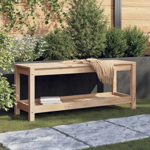 Qnhdfrt Kiefer Massivholz Gartenbank 108x35x45 cm Outdoor Sitzbank mit Stauraum für Terrasse Balkon Garten Qnhdfrt Kiefer Massivholz Gartenbank 108x35x45 cm Outdoor Sitzbank mit Stauraum für Terrasse Balkon Garten von Qnhdfrt