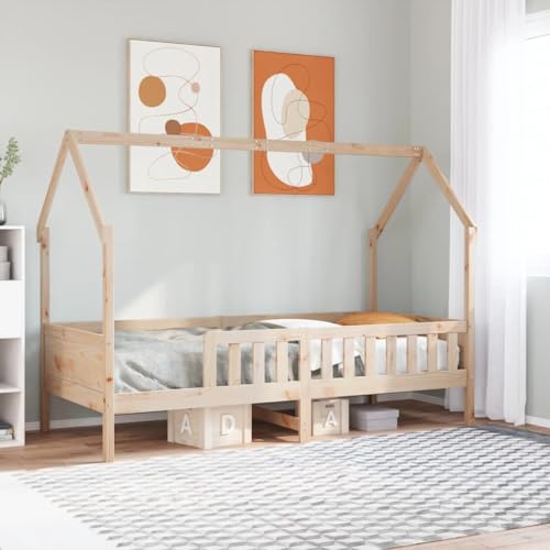 Qnhdfrt Kinderbett 90x200 cm Massivholz Kiefer Bettgestell mit Lattenrost Stauraum und Hausdesign für sicheres Schlafen und fantasievolles Spielen Qnhdfrt Kinderbett 90x200 cm Massivholz Kiefer Bettgestell mit Lattenrost Stauraum und Hausdesign für sicheres Schlafen und fantasievolles Spielen von Qnhdfrt