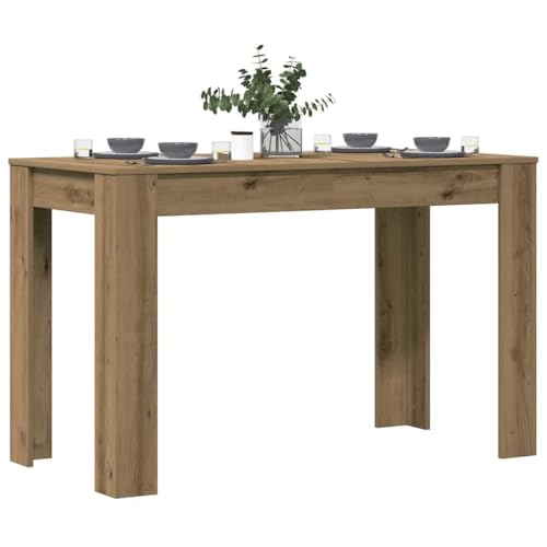 Qnhdfrt Kleiner Esstisch Artisan-Eiche aus Holzwerkstoff 120x60x76 cm Robust Tisch für Küche Esszimmer oder kleine Räume mit glatter Oberfläche von Qnhdfrt