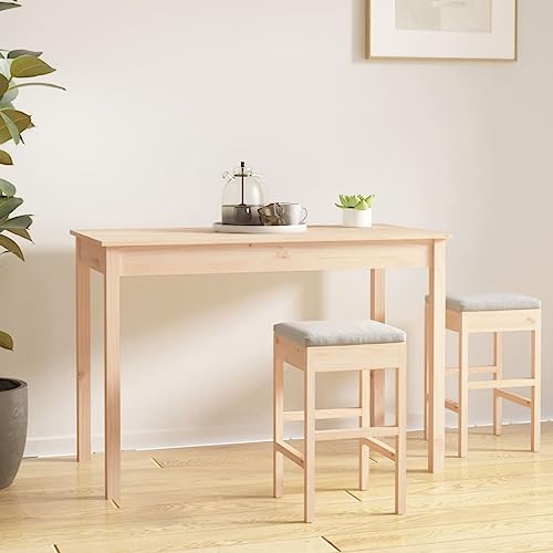 Qnhdfrt Kleiner Küchentisch 110x55x75 cm aus unbehandeltem Massivholz Kiefer mit robuster Tischplatte Modernes Design für kleine Balkone Küche Esszimmer Outdoor Dining Qnhdfrt Kleiner Küchentisch 110x55x75 cm aus unbehandeltem Massivholz Kiefer mit robuster Tischplatte Modernes Design für kleine Balkone Küche Esszimmer Outdoor Dining von Qnhdfrt