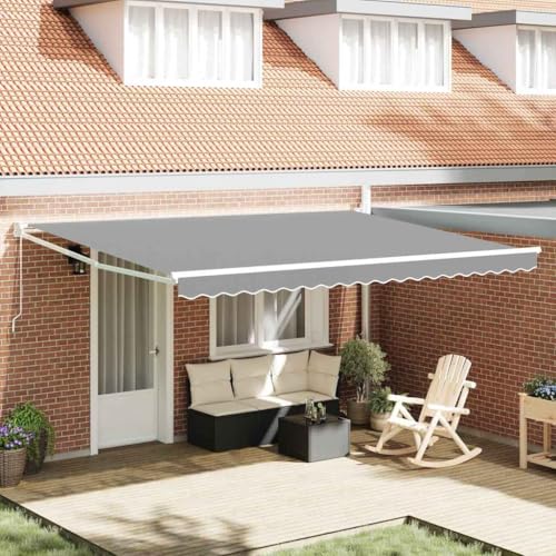 Qnhdfrt Klemmmarkise 5 x 3 m Weiß aus Metall und Polyester Modernes Design Robuste Terrassenbeschattung mit Manueller Kurbel für Balkon Garten und Terrasse Qnhdfrt Klemmmarkise 5 x 3 m Weiß aus Metall und Polyester Modernes Design Robuste Terrassenbeschattung mit Manueller Kurbel für Balkon Garten und Terrasse von Qnhdfrt