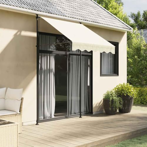 Qnhdfrt Klemmmarkise Sonnenschutz 150x150 cm Creme Stahl Rahmen Ausziehbar für Balkon Terrasse Garten Qnhdfrt Klemmmarkise Sonnenschutz 150x150 cm Creme Stahl Rahmen Ausziehbar für Balkon Terrasse Garten von Qnhdfrt