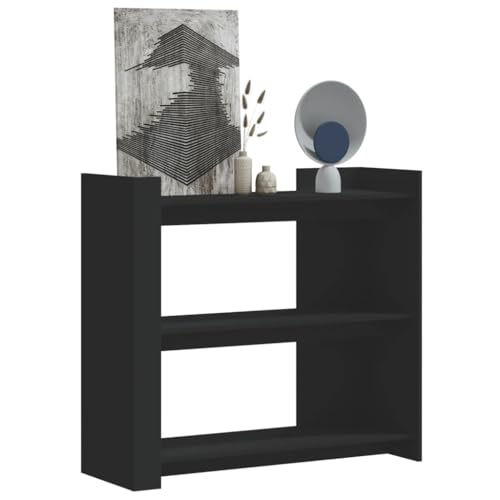 Qnhdfrt Konsolentisch Schwarz Holzwerkstoff 100x35x90 cm mit großem Stauraum Robustes Design für Flur Wohnzimmer und vielseitige Nutzung Qnhdfrt Konsolentisch Schwarz Holzwerkstoff 100x35x90 cm mit großem Stauraum Robustes Design für Flur Wohnzimmer und vielseitige Nutzung von Qnhdfrt