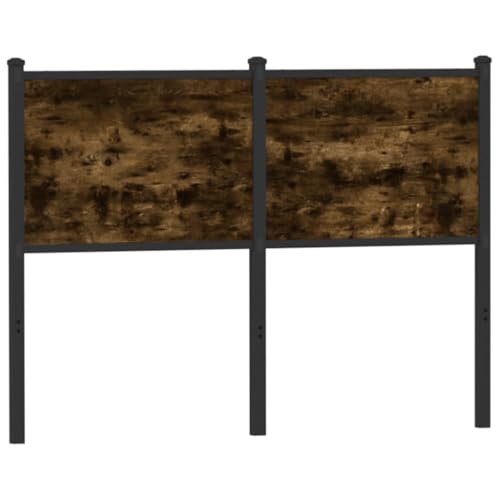 Qnhdfrt Kopfteil 120 cm Räuchereiche Holzwerkstoff und Stahl Modernes Design Robuste Metallbeine Bequeme Rückenlehne für Schlafzimmer und Gästezimmer Qnhdfrt Kopfteil 120 cm Räuchereiche Holzwerkstoff und Stahl Modernes Design Robuste Metallbeine Bequeme Rückenlehne für Schlafzimmer und Gästezimmer von Qnhdfrt