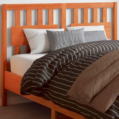 Qnhdfrt Kopfteil 135 cm aus massiver Kiefer in Wachsbraun Modernes Design mit rückenfreundlicher Rückenlehne fürs Schlafzimmer für 135 cm breite Matratzen Qnhdfrt Kopfteil 135 cm aus massiver Kiefer in Wachsbraun Modernes Design mit rückenfreundlicher Rückenlehne fürs Schlafzimmer für 135 cm breite Matratzen von Qnhdfrt